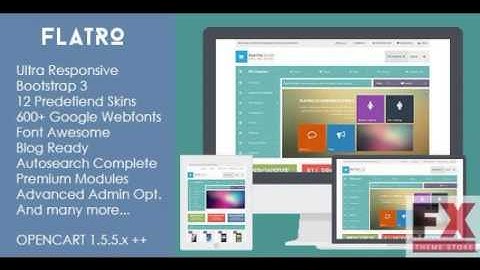 Preview Flatro - Multipurpose Bootstrap Opencart Theme TFore