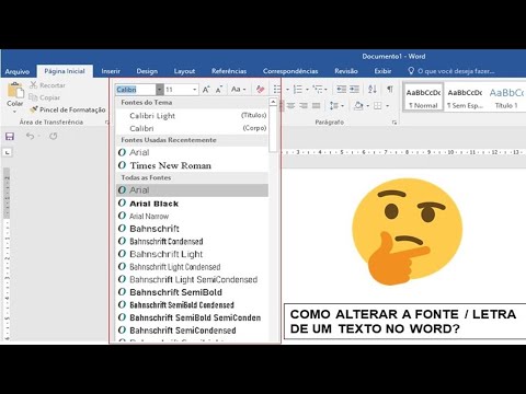 Vídeo: Como mudo uma letra no Word?