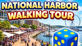 National Harbor Maryland Waterfront The District Virtual Walking Tour Potomac River 4K