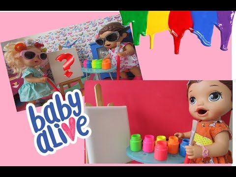 DESENHANDO A CARICATURA DA BABY ALIVE AMANDINHA E DA MAMÃE MUITA BAGUNÇA BABY ALIVE LILO NOVELINHA