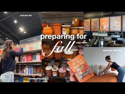 Preparing for Fall 🍂🧸fall shopping, decor haul, autumn tbr, cozy vibes, hello September! (vlog)