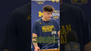 Colston Loveland on QB competition thus far this spring 〽️ #GoBlue