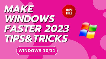 How To Make Windows 11 Faster 2023 - NEW TIPS & TRICKS