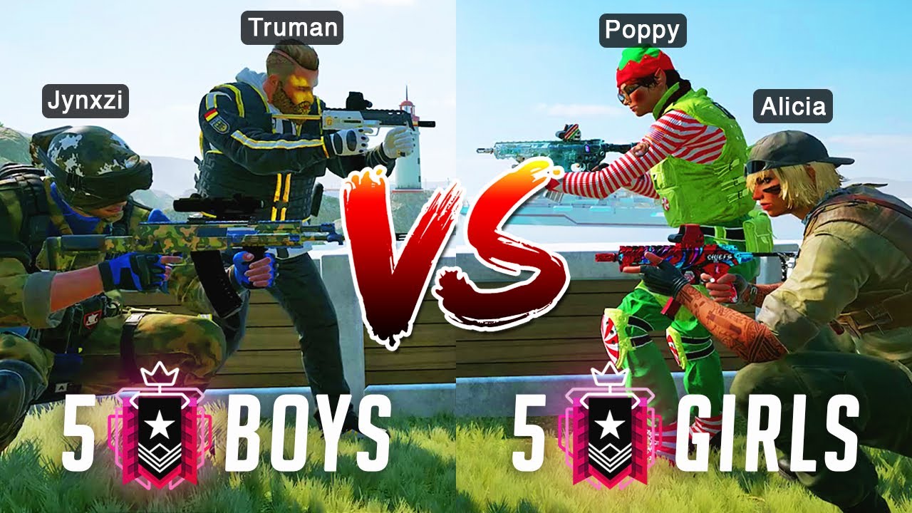 Can 5 Champion Girls beat 5 Champion Boys in Rainbow Six Siege?