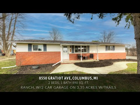 8550 Gratiot Ave, Columbus, MI home video tour