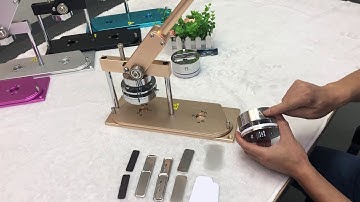 ChiButtons How to make a 25*70mm Rectangle Pin Badge and a Rubber Magnet Button