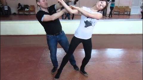 Связочка с волной  в1 танец Zouk - in dance studio DancA 23 01 15