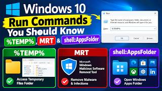 Windows 10 Run Commands | %TEMP%, MRT & shell screenshot 2
