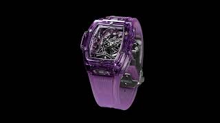 HUBLOT SPIRIT OF BIG BANG TOURBILLON 5 DAY POWER RESERVE PURPLE SAPPHIRE 42MM