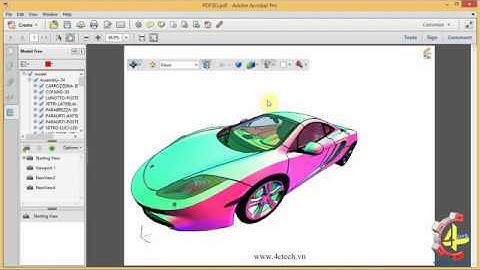 Xuất file PDF 3D trên progeCAD | Export PDF 3D