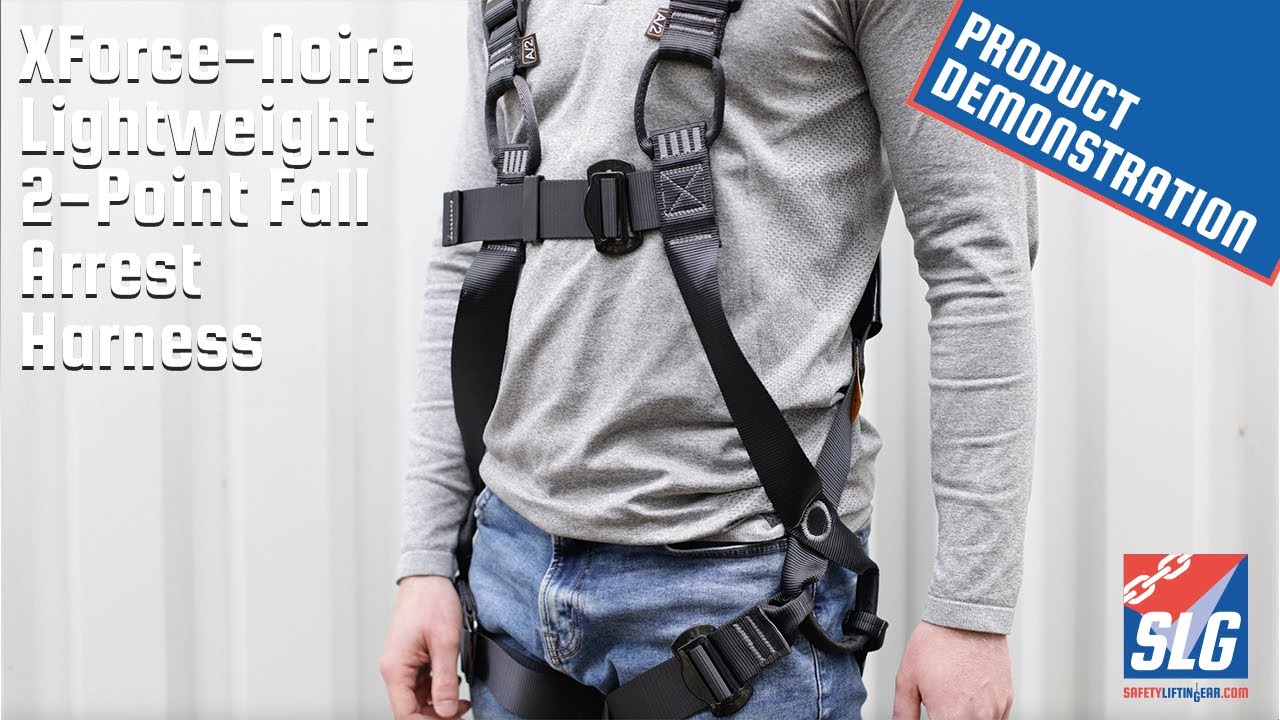 XForce-Noire Lightweight 2-Point Fall Arrest Harness | SafetyLiftinGear