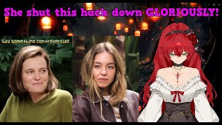 Desperate journalist completely WRECKED by Sydney Sweeney Rev says desu react