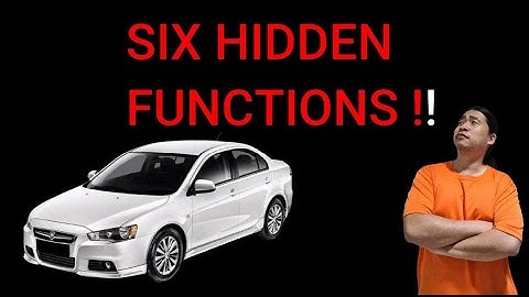 6 hidden functions you may or may not know about your Inspira / Lancer
