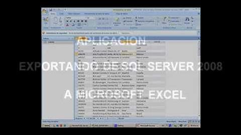 EXPORTAR DATA DE SQL SERVER 2008 A ACCESS Y EXCEL