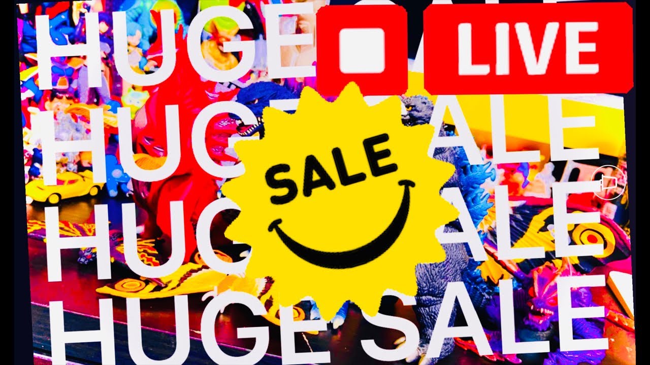 HUGE LIVE TOY SALE! Godzilla, kaiju, sofubi, keshi, gashapon & MORE!!