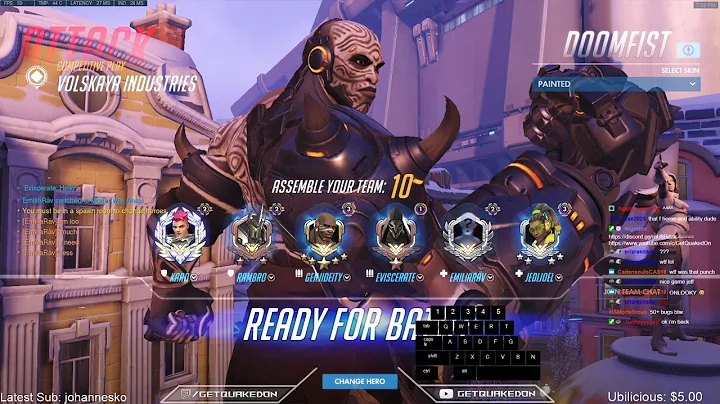 Overwatch Rollout Doomfist God GetQuakedOn Predator Of Volskaya