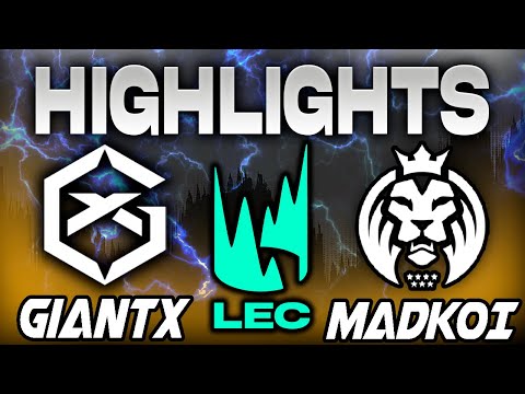 GIANTX VS MAD LIONS KOI HIGHLIGHTS LEC 2024 SUMMER SEASON JORNADA 5 - LEAGUE OF LEGENDS