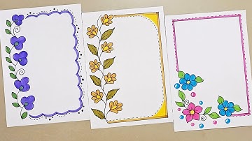 Border designs|Project work design|Project border design|Assignment front page design|Design borders