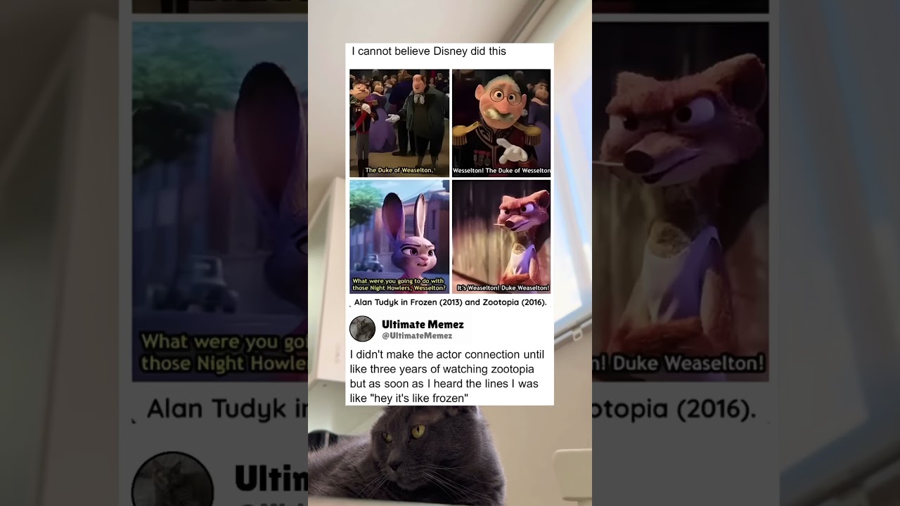 The same voice actor played Duke Weaselton in both Frozen and Zootopia #disney