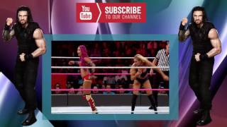 working Roman Reigns and Sasha Banks vs  Rusev and Charlotte   Mixed Tag Team Match  Raw, Oct  10, 2