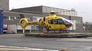 Start des ADAC Hubschrauber CHRISTOPH 6 von Krankenhaus Links der Weser in Bremen