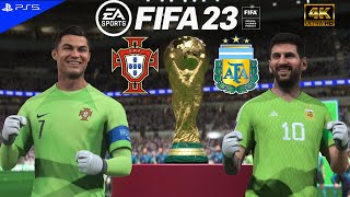 PORTUGAL vs ARGENTINA, RONALDO and MESSI - goalkeepers, FIFA 23, PS5, 4K