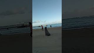 wedding proposal near Church on the beach Hilton Hawaiian village in Waikiki Hawaii