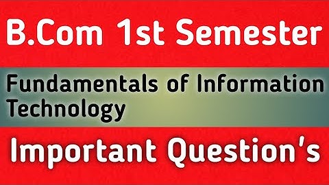 FIT Important question