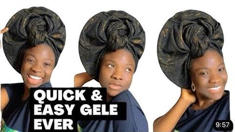 HOW TO TIE FAST & Easy GELE BY YOURSELF/ Gele / Turban/ Tutorial