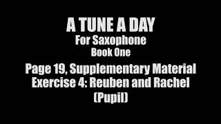 A TUNE A DAY - For Saxophone, Book One, Page 19, Exercise 4