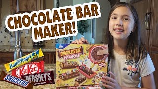 CHOCOLATE BAR MAKER!!! Chef Jillian Makes Candy!