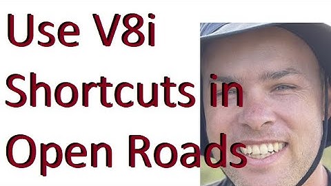 Use V8i Shortcuts | Microstation | OpenRoads |
