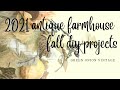 2021 Antique Farmhouse Fall DIY Upcycling Projects | Hobby Lobby Fall Decor Crafts | Dixie Belle