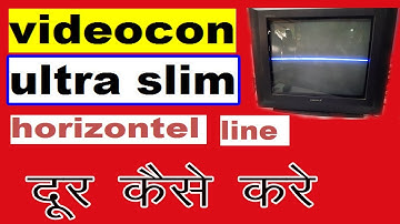 videocom ultra slim horizontel problem //vertical section fault in crt tv/crt tv vertical ic voltage