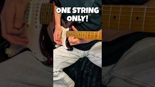 Can you play a guitar solo using JUST ONE string? 🎸