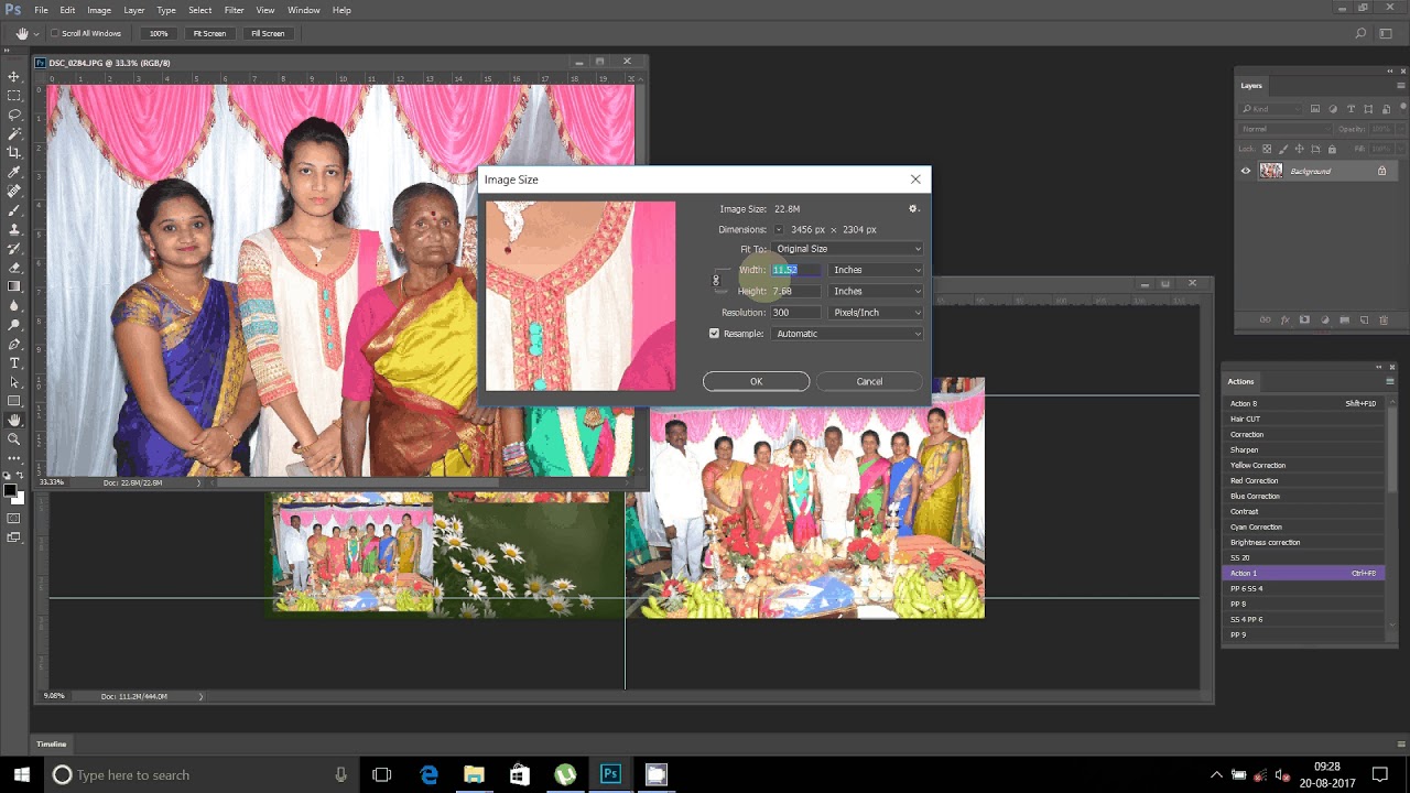 dobe photoshop tutorials in  wedding album new mixing background change