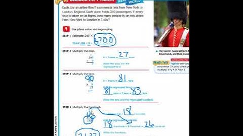 Lesson 1.6 Multiply by 1 Digit Numbers