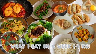 what i eat in a week to lose weight -1kg ( diet recipes + realistic home cooked meals)