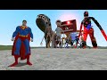 NEW SUPERMAN VS TREVOR HENDERSON CREATURES!! Garry's Mod [Marvel DC]