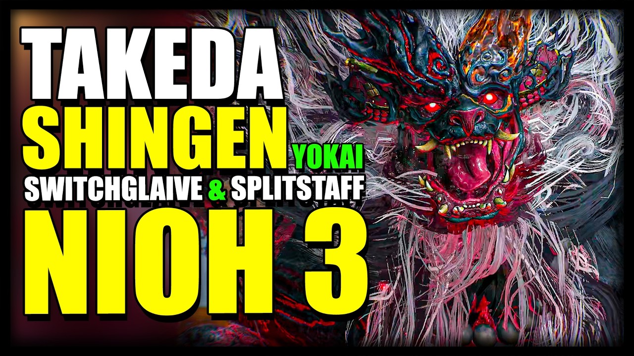 TAKEDA SHINGEN (Yokai Form) | Splitstaff Switchglaive Build | Nioh 3 [Full Game]