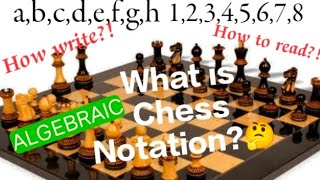 How to write Chess Notation | Understanding Chess Algebraic notation | Chess lessons for beginners