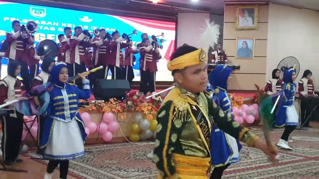DrumBand dalam Pelepasan Siswa/i SMPN 1 Bangko TP 2023/2024 05 Juni 2024
