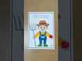 coloring the profession of farmers with markers #art #coloring #viralvideo