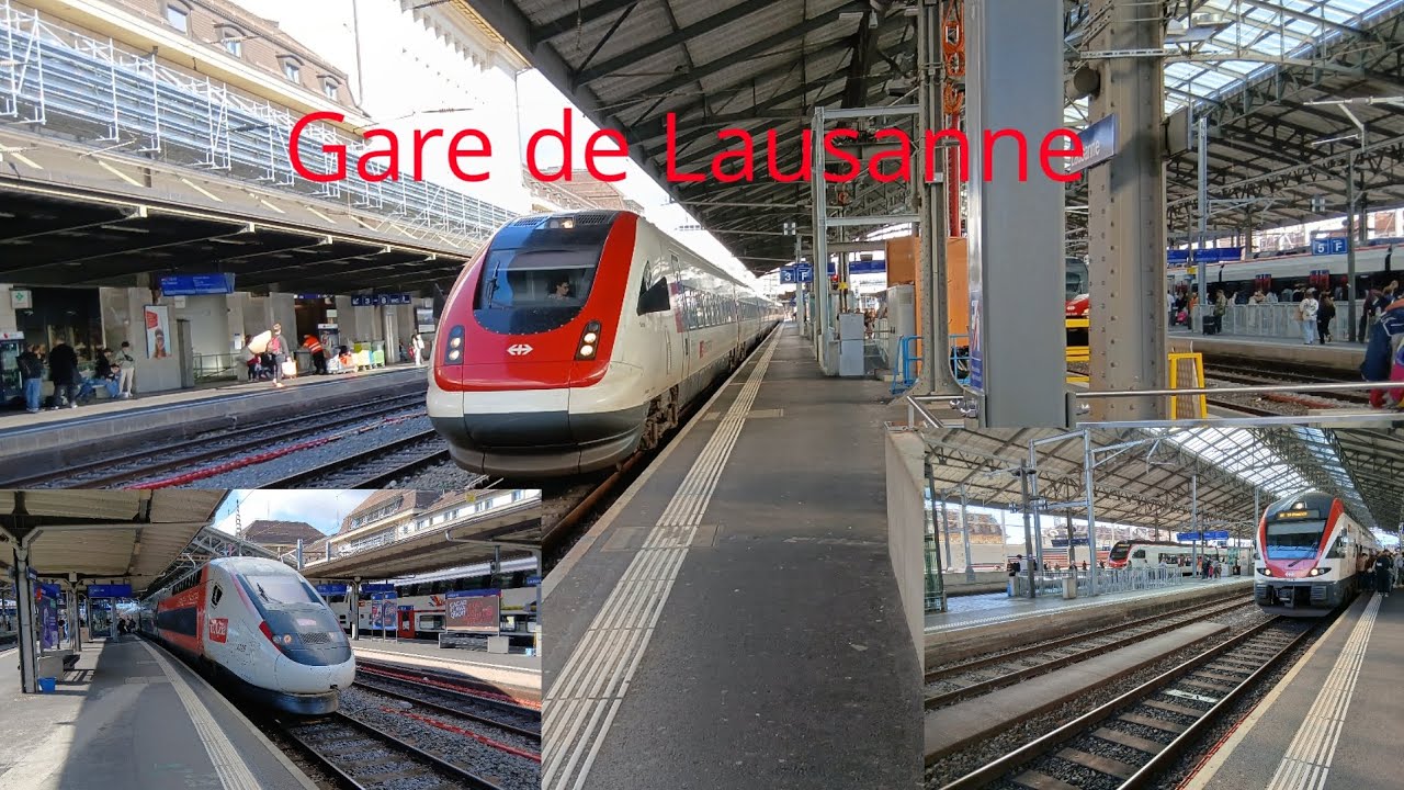 Züge am Bahnhof Lausanne (2025)