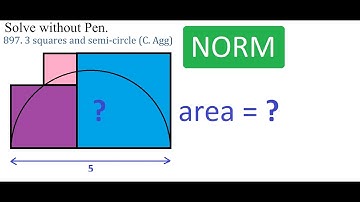 897. 3 squares and semi-circle (C. Agg)