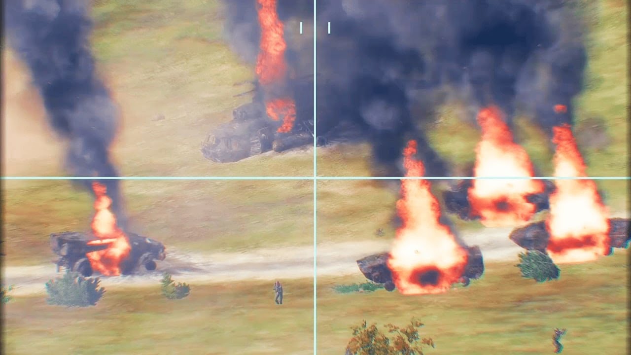  He Is Terrified Javelin Guided Missile System Destroyed Old Vehicles Arma 3 YouTube