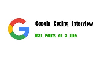 Google Coding Interview Question | Leetcode 149 | Max Points on a Line