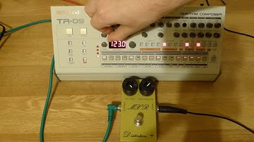 Roland TR09 & MXR Distortion+ CSP104