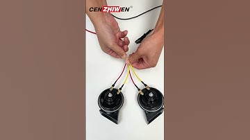 Thumbnail of Snail horn with 4 wires high and low tone horn #automobile #trumpet #electric