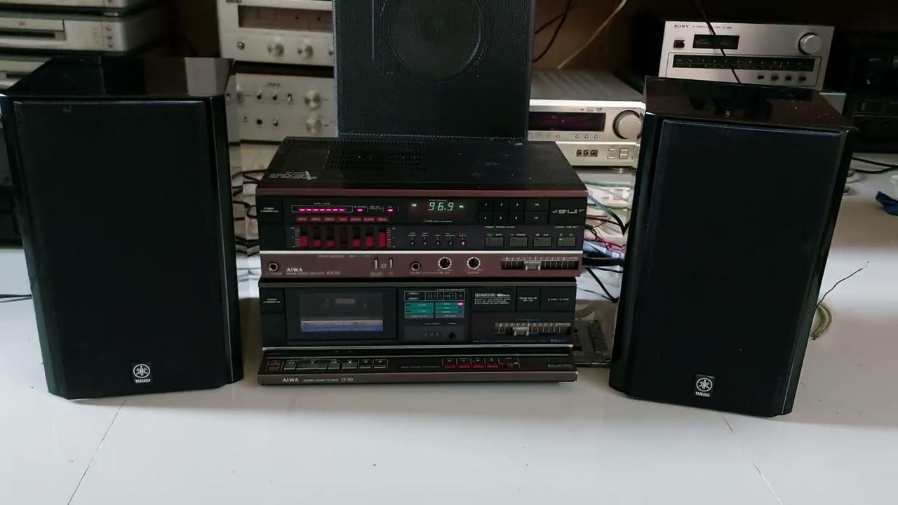 AIWA RX 50 Receiver amplifier + AIWA TX 50 Stereo Tuner - YouTube